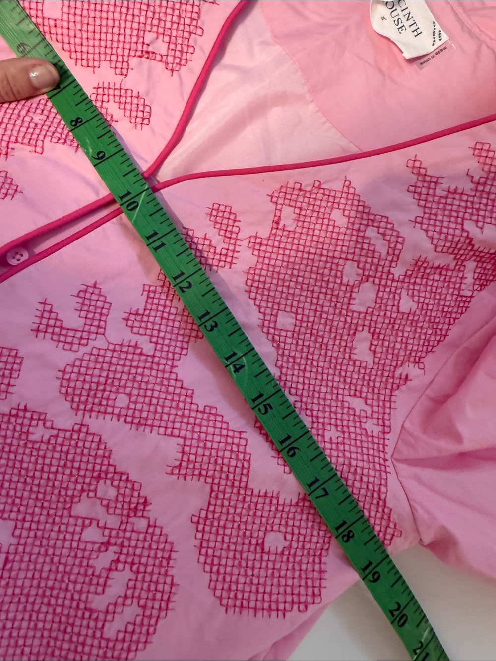 Hyacinth House Light Pink Embroidery Arem Caftan Dress - Picture 9 of 13